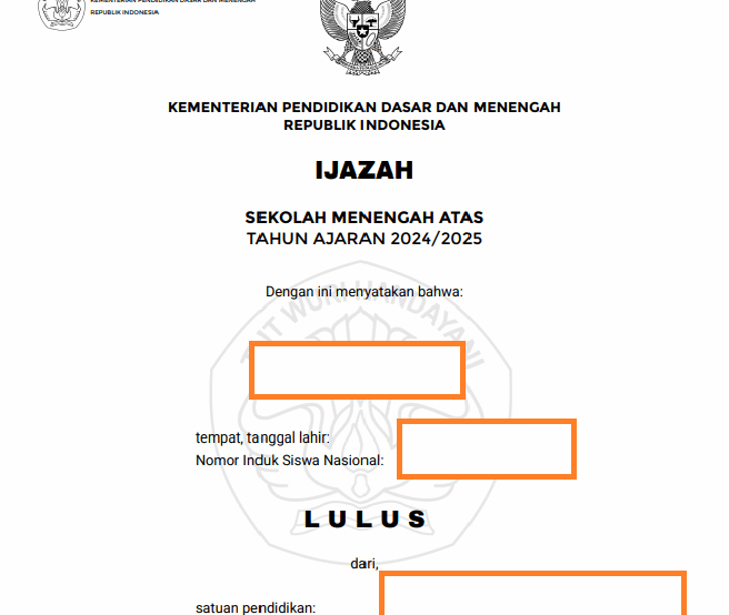 Penerbitan Ijazah SMA Mengikuti Aturan Baru Permendikbudristek Nomor 58 Tahun 2024